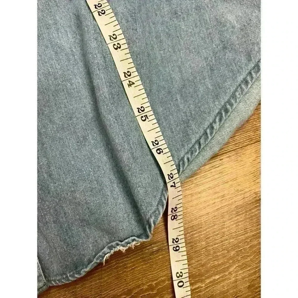 Vtg 80's Whistles Pearl Snap Denim Button Up Shirt Bear Embroidered Size M - Picture 8 of 12